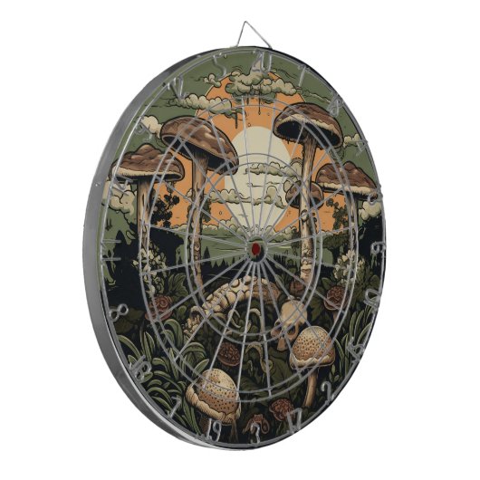 Punk Mushroom Forest Dartscheibe (Vorderseite Links)