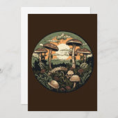 Punk Mushroom Forest Einladung (Vorne/Hinten)
