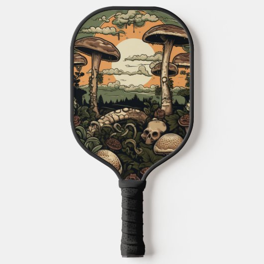 Punk Mushroom Forest Pickleball Schläger (Vorderseite)