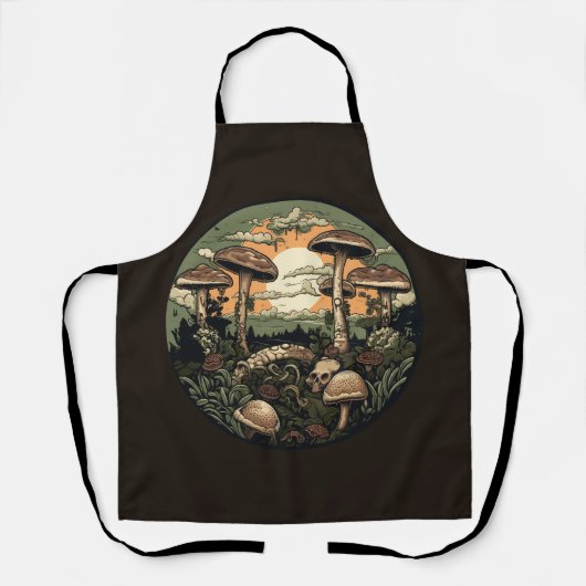 Punk Mushroom Forest Schürze (Vorderseite)