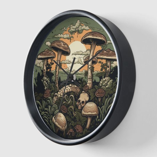 Punk Mushroom Forest Uhr (Winkel)