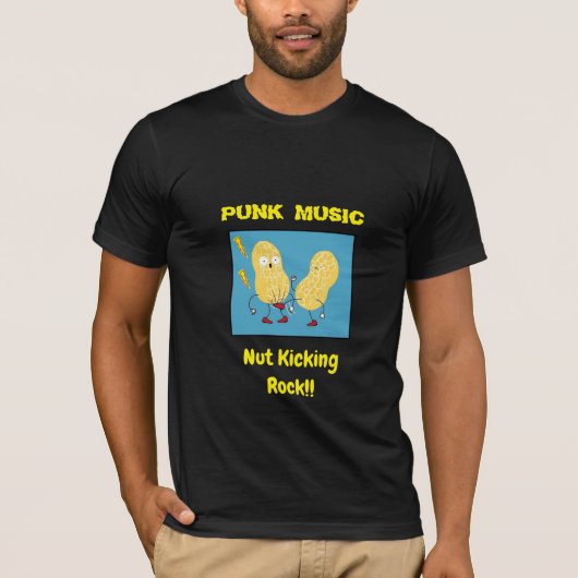 Punk Music Design #5: T - Shirt (Dark) (Vorderseite)