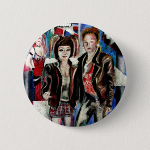Punk-Musik-Modebild Button