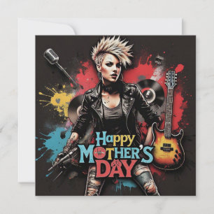 Punk Muttertags-Perlen-Simmer-Karte Feiertagskarte
