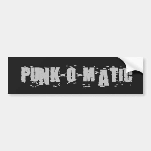 Punk-O-Matic 1 Logo-Autoaufkleber Autoaufkleber (Vorne)