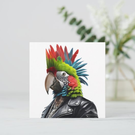 Punk Parrot (Stehend Vorderseite)