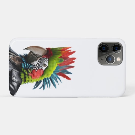 Punk Parrot Case-Mate iPhone Hülle (Rückseite (Horizontal))