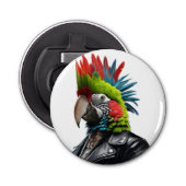 Punk Parrot Flaschenöffner (Vorderseite)