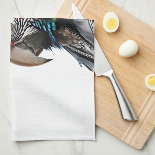 Punk Parrot Geschirrtuch (Viertel Falte)