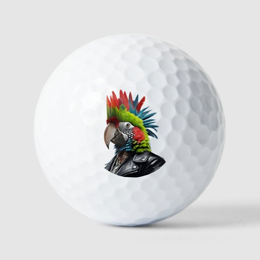 Punk Parrot Golfball (Vorderseite)