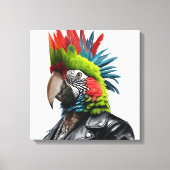 Punk Parrot Leinwanddruck (Vorderseite)