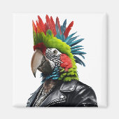 Punk Parrot Magnet (Vorne)