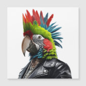 Punk Parrot Magnetkarte (Vorderseite)