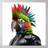 Punk Parrot Poster (Vorne)