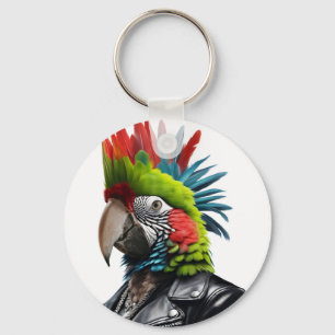 Punk Parrot Schlüsselanhänger