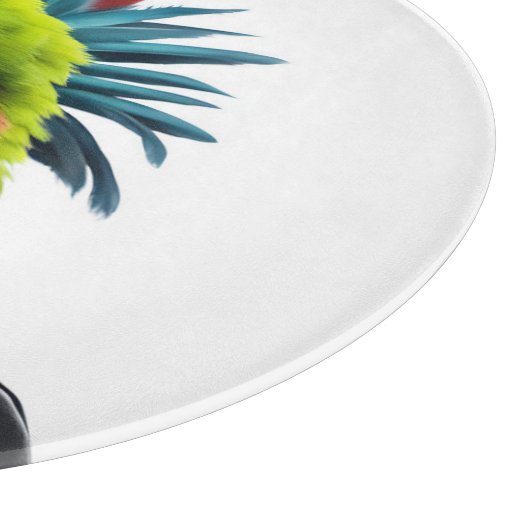 Punk Parrot Schneidebrett (Ecke)