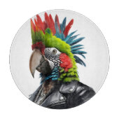 Punk Parrot Schneidebrett (Vorderseite)