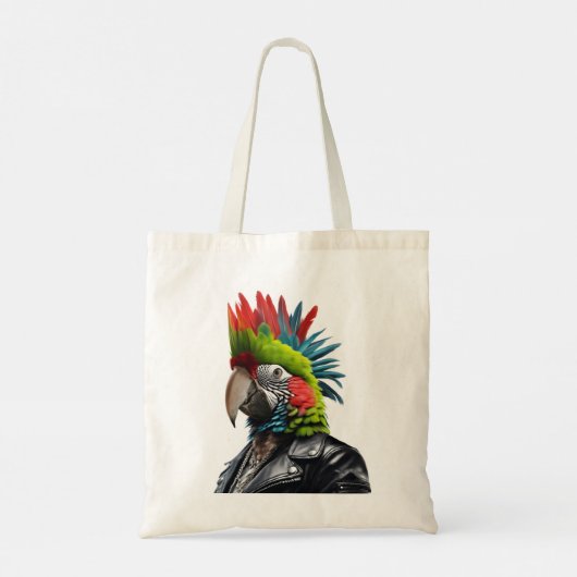 Punk Parrot Tragetasche (Rückseite)
