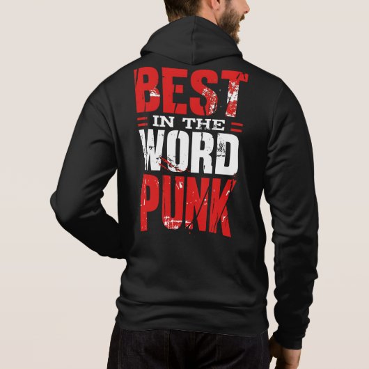 Punk Perfektion: Das höchste Design schwarz schrei Hoodie (Rückseite)