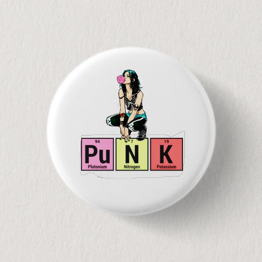 Punk Periodic Table Button (Vorderseite)