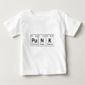 PuNK Periodic Table Element Word Chemistry Symbols Baby T-shirt (Vorderseite)