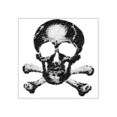 Punk Pirate Ghost Skull Gummistempel (Prägung)