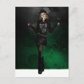 Punk Pixie - Grün Postkarte (Vorderseite)