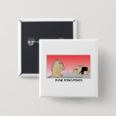 Punk Porcupines Funny Giants T-Shirts & Sammlerstü Button (Vorne & Hinten)