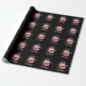 Punk Porker Funny Punk Rocker Pig Pun Dark BG Geschenkpapier (Ungerollt)