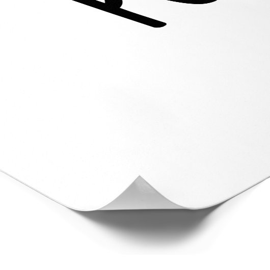 Punk Porker Funny Rocker Pig Pub Poster (Ecke)