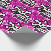 Punk Princess Wrapping Paper Geschenkpapier (Ecke)