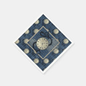 Punk-Punk-Punk-Uhren und -Skulpturen Serviette (Ecke)