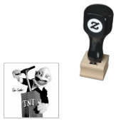 punk puppet with TNT plunger Gummistempel (Stempel)