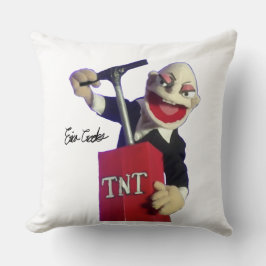 punk puppet with tnt plunger kissen