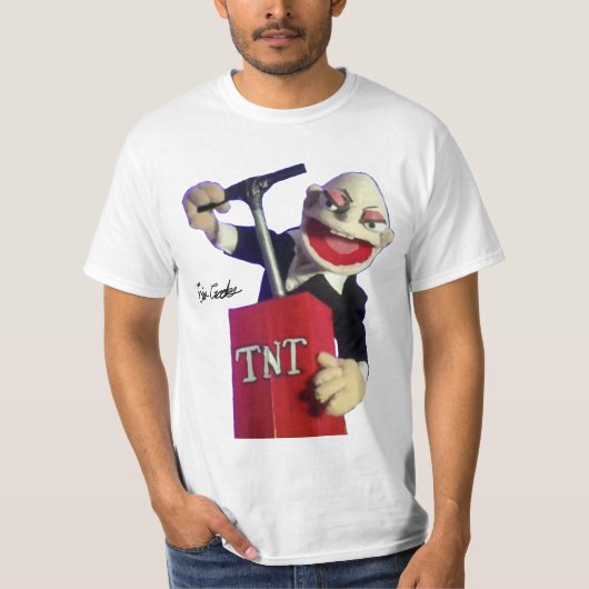 punk puppet with TNT plunger T-Shirt (Vorderseite)