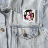 Punk - quadratischer Knopf Button (Beispiel)