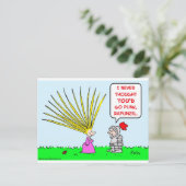 Punk Rapunzel Haar Postkarte (Stehend Vorderseite)