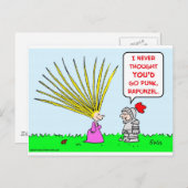 Punk Rapunzel Haar Postkarte (Vorne/Hinten)