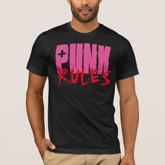 PUNK REGLES T - SHIRT (Vorderseite)
