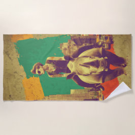 Punk Rider Rhino New York Pop Art Strandtuch