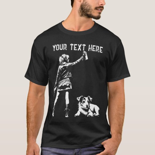 Punk Rock 2 Custom Quote 90s Street Art Graffiti T-Shirt (Vorderseite)