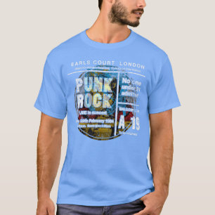 Punk Rock 80er London Konzert Ticket Skelett Vinta T-Shirt