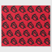 Punk Rock Anarchy Wrapping Paper Geschenkpapier (Flach)