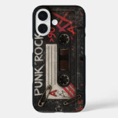 Punk Rock Apple iPhone 16 Case (Rückseite)