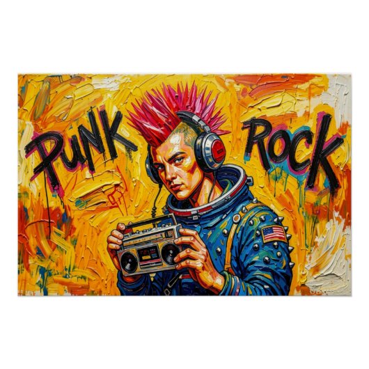 PUNK ROCK ASTRONAUT 3 POSTER (Vorderseite)