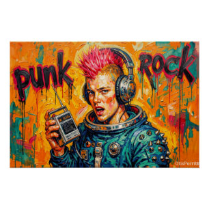 PUNK ROCK ASTRONAUT 5 POSTER