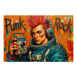 PUNK ROCK ASTRONAUT 6 POSTER