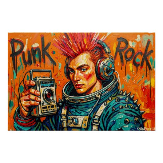 PUNK ROCK ASTRONAUT 6 POSTER (Vorderseite)