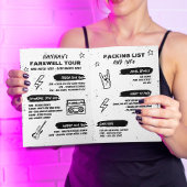 Punk Rock Bachelorette Wochenendreise Einladung