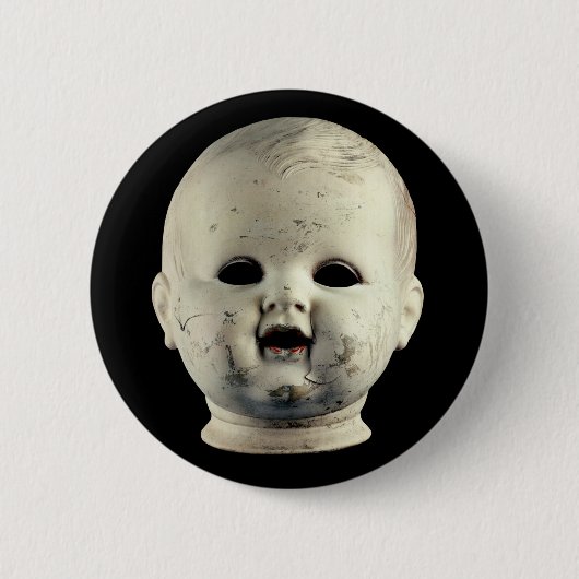 Punk Rock Beängstigend Baby Doll Head Spuk Button (Vorderseite)